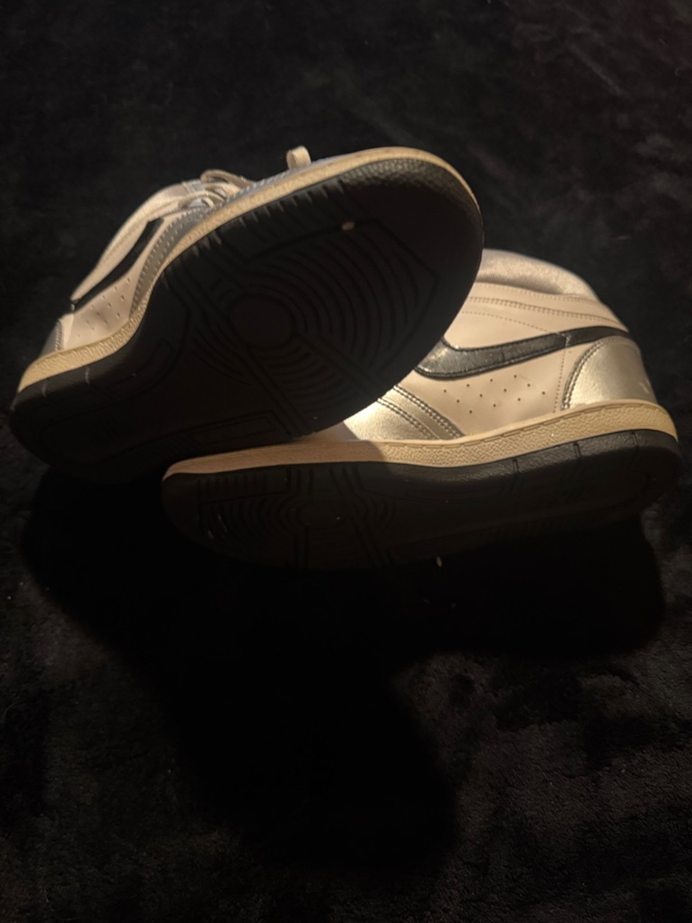 Nike Women's White and Black High-Top Sneakers - Picture 3 of 5
